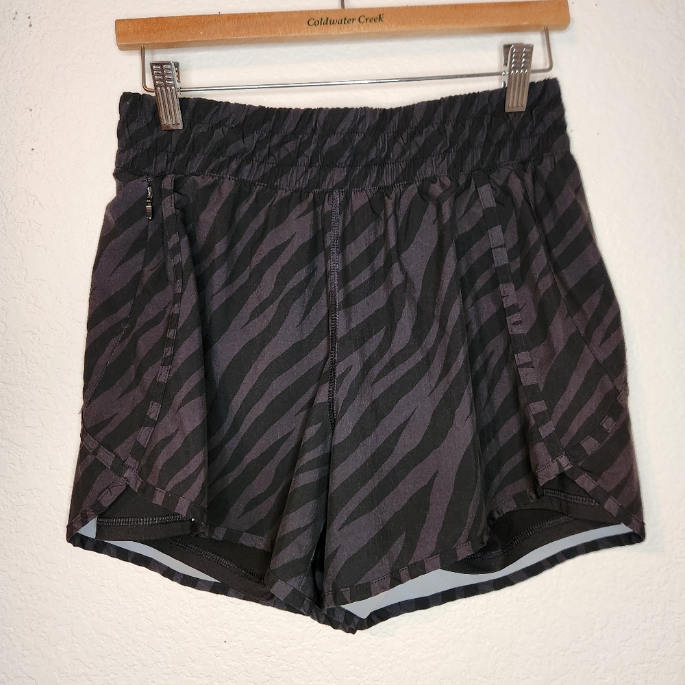 AVIA Black Athletic Shirts with Spandex Under Shorts, Size M